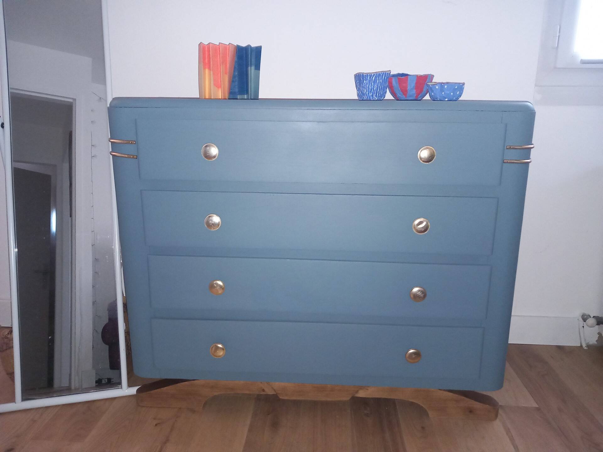 Chest of drawers restyled art deco storage unit