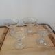 4 antique champagne glasses