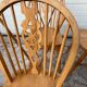 6 chairs bistro windsor wheelback in vintage beech baumann coffee