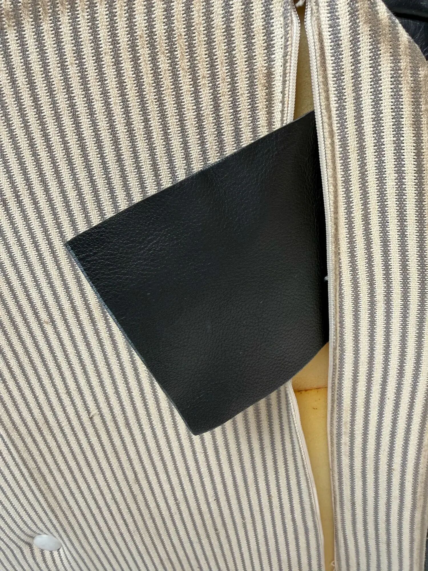 1990s vintage Togo set in black leather by Michel Ducaroy for Ligne Roset