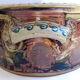 XXL dish in eggplant sandstone adorned with fruit