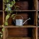 Factory locker cabinet, wood and green