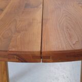 Dining table in solid oiled elm, Sénac edition