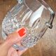 Bayel crystal ice bucket from France with Jean Couzon spoon.