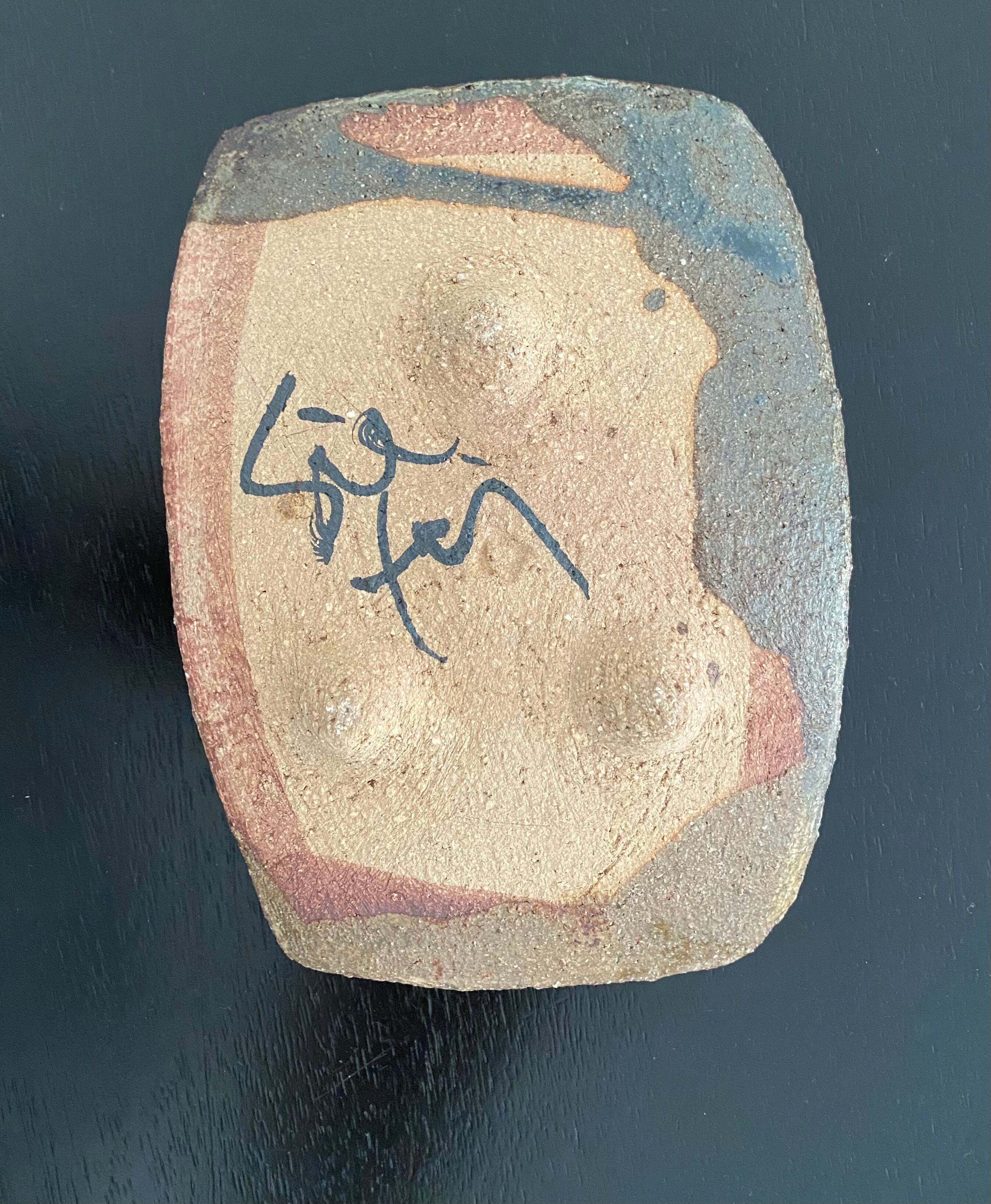 Terracotta cup contemporary pattern