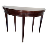 Table directoire demi lune acajou