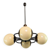 Czechoslovak rondocubist / Geometric Art Deco pendant lamp