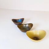 Set of 3 modern mid-century ceramic bowls by Gunnar Nylund Rörstrand, Sweden.