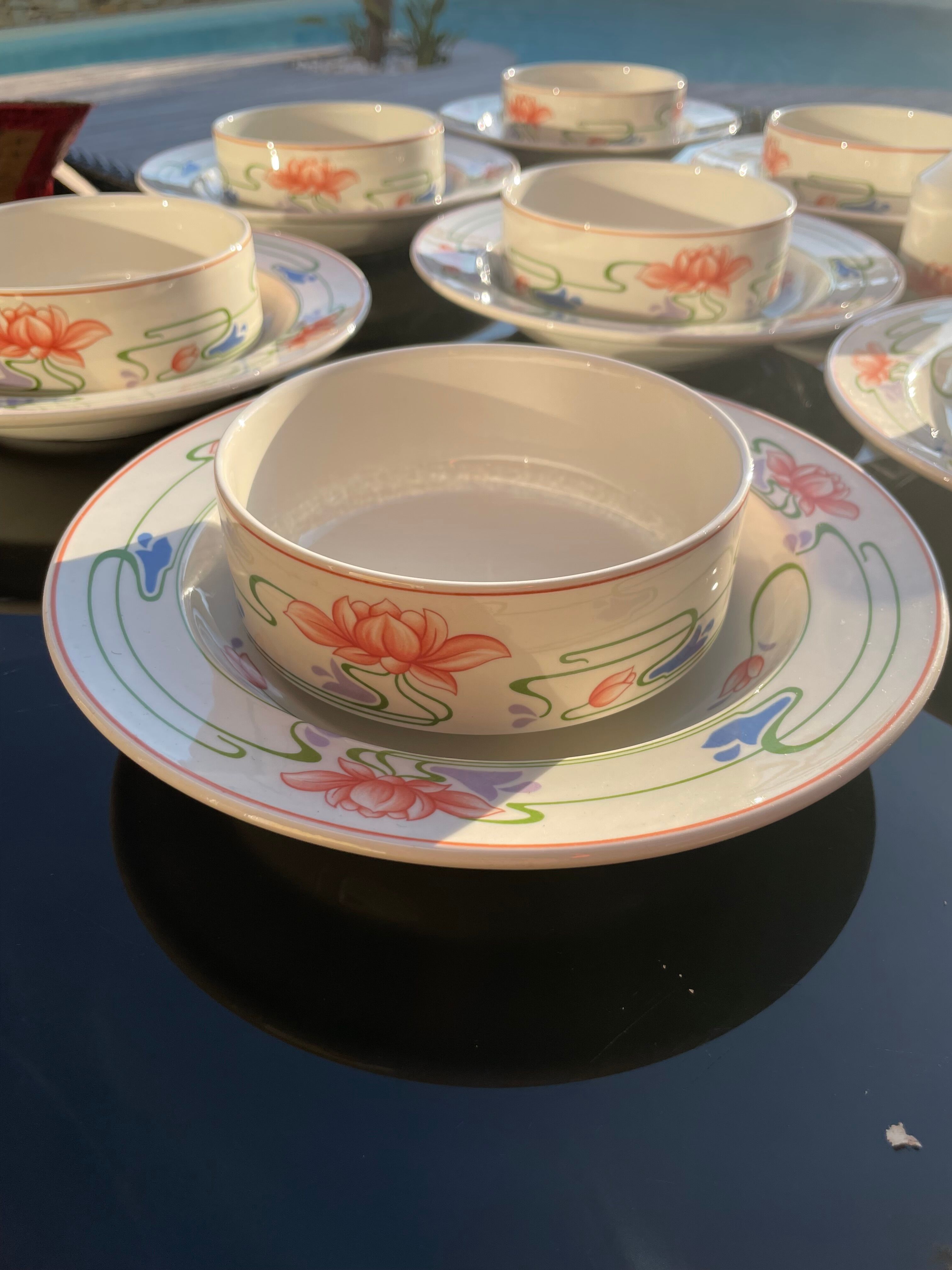 Set Hollow plates and ramekins Villeroy & Boch model FLORIDA