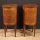 Pair of 20th-century Italian inlaid bedside tables