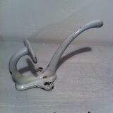 White enamelled cast iron rack