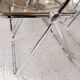 6 vintage Chairs Giancarlo Piretti "plia" 1970 chrome and Plexiglas