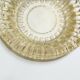 Art Deco yellow glass ashtray from the 1940s, yellow glass trinket dish