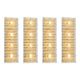 Luxury Italian Murano Glass Brass Wall Sconce / Flush Mount Fixture