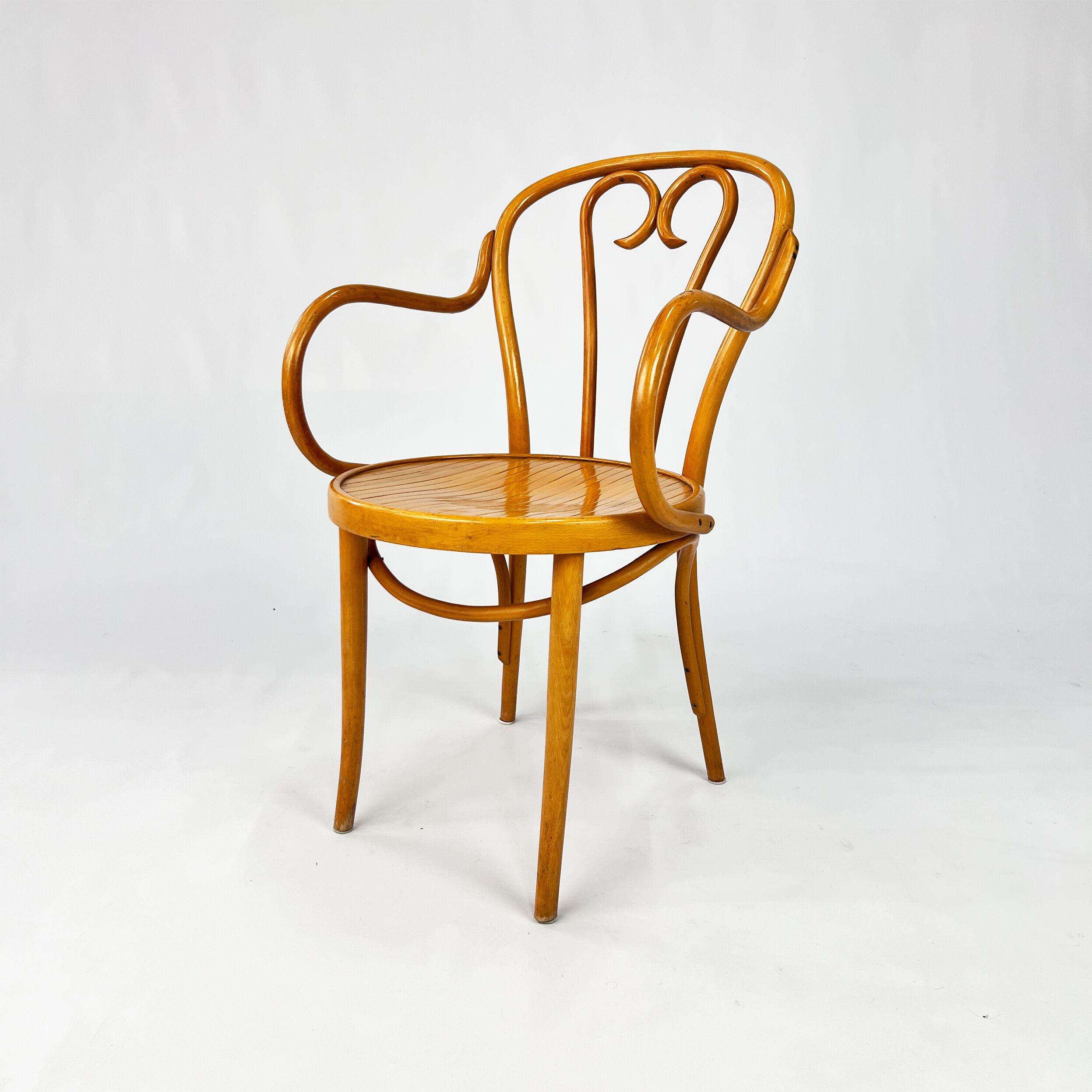Bentwood armchair By Zpm Radomsko, 1950s