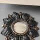 Small Sun Mirror Witch's Eye Round In Resin Patina Black/Copper