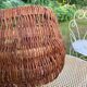 Large wicker basket with metal wire 58X36cm