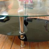 Glass coffee table