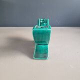 Green glazed ceramic butterfly flower frog