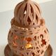 Handmade terracotta tealight candle holder