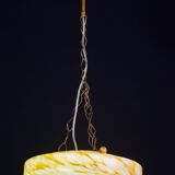 Art Deco yellow Murano glass pendant, 1950