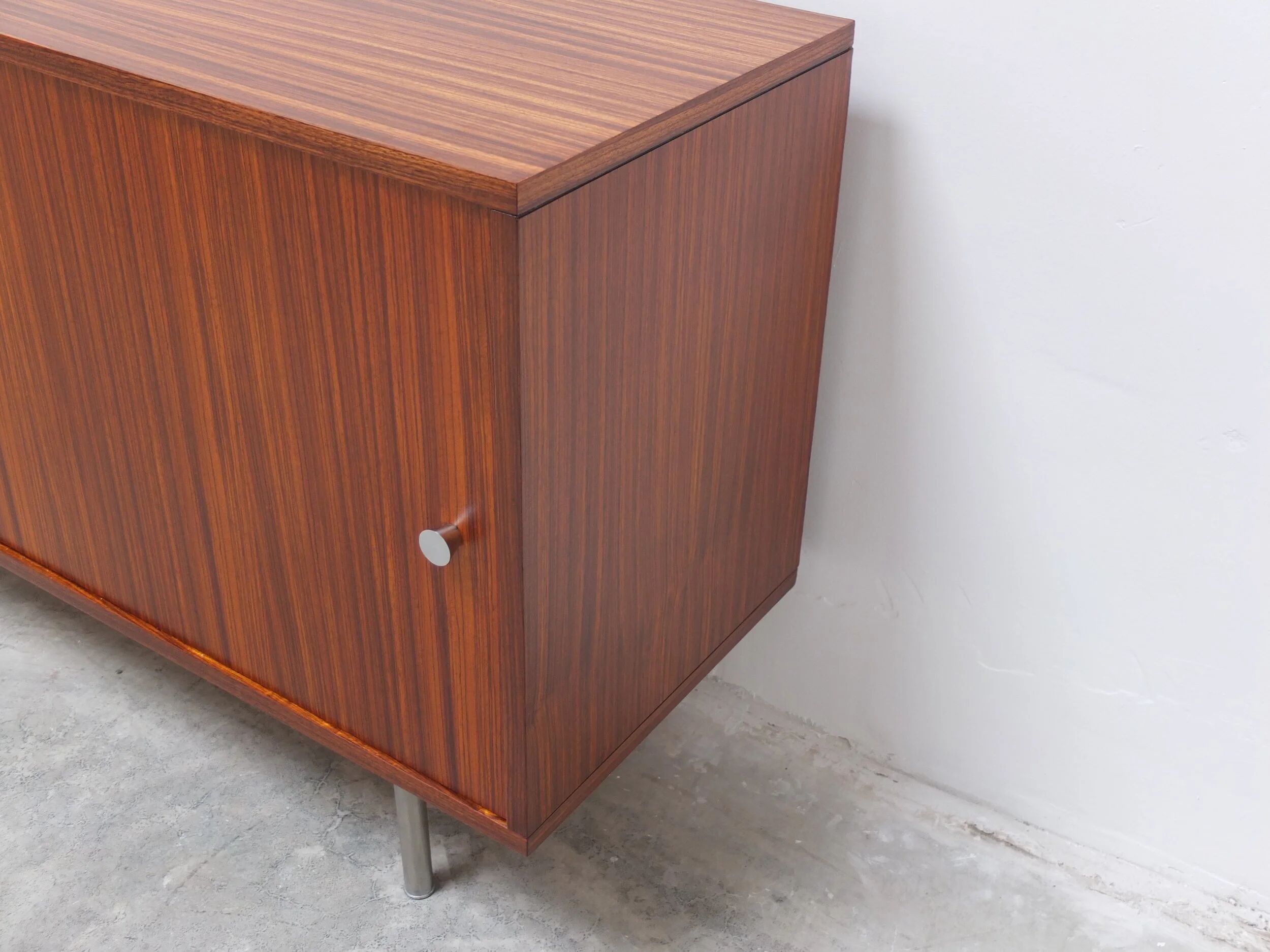 Large Zebrano sideboard by Alfred Hendrickx for Belform, 1960s