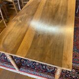 Walnut kitchen table with drawers