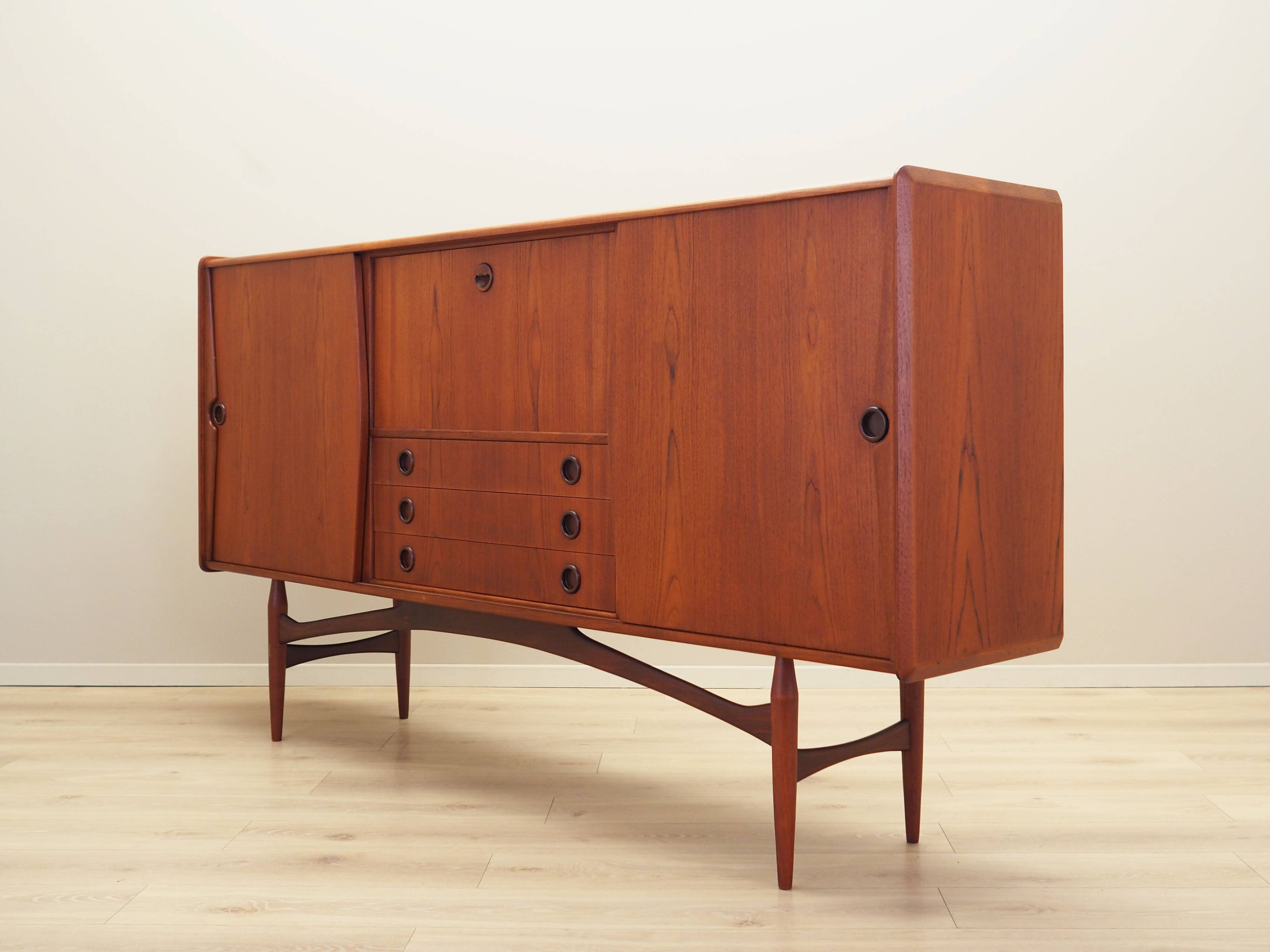 High teak sideboard, Danish design, 1970s, production: Denmark