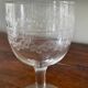 set of 2 antique needle-engraved glasses
