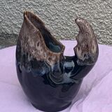 Vintage and numbered glazed ceramic decanter