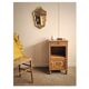 Wooden bedside table in Art Deco style
