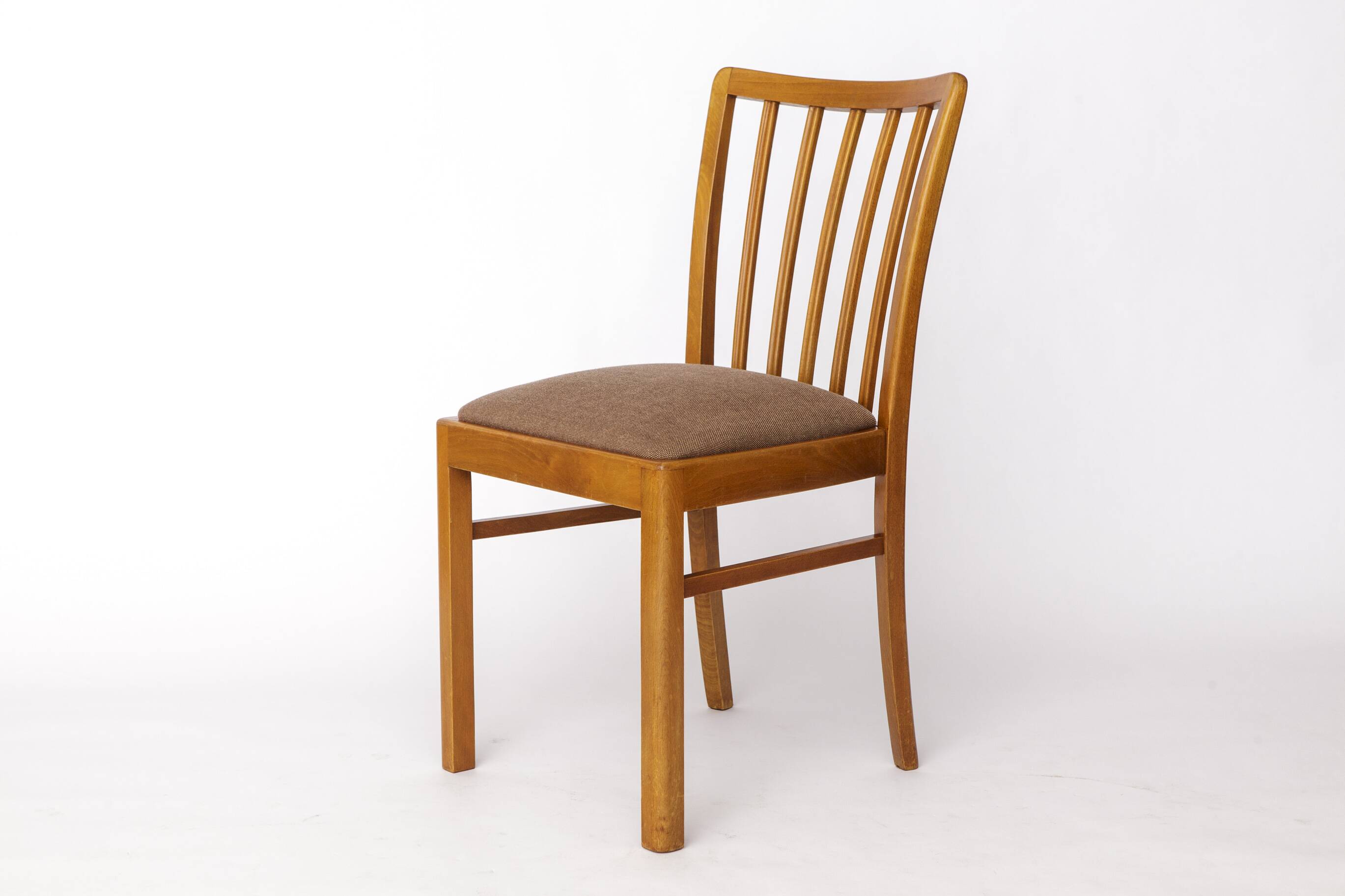 Set of 4 Mid-Century Beech Dining Chair by Stöss, Germany, 1950s–60s – Grey