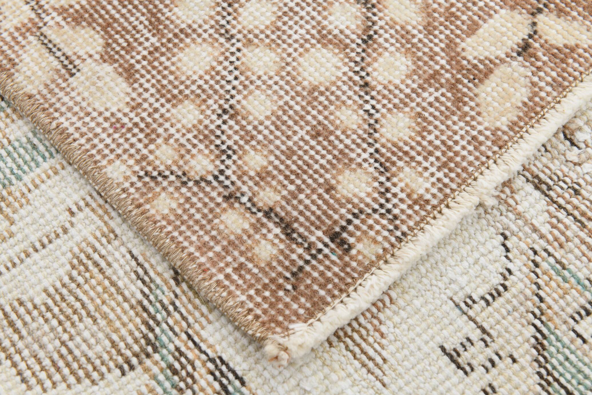 6x10 Cream & Beige Oriental Turkish Area Rug, 193x298Cm