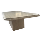 Travertine coffee table