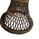 Old Diabolo Stool In Woven Rattan Year 60-70 Vintage Decoration