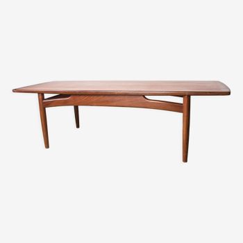 Danish teak coffee table by HE Mobler 1960