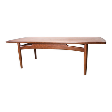 Danish teak coffee table by HE Mobler 1960