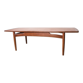 Danish teak coffee table by HE Mobler 1960