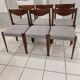Suite of 6 vintage scandinavian chairs 1960s