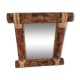 Bohemian bamboo wall mirror 40cm x 35.5cm