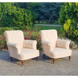 Lot 2 armchairs English / Vintage toad