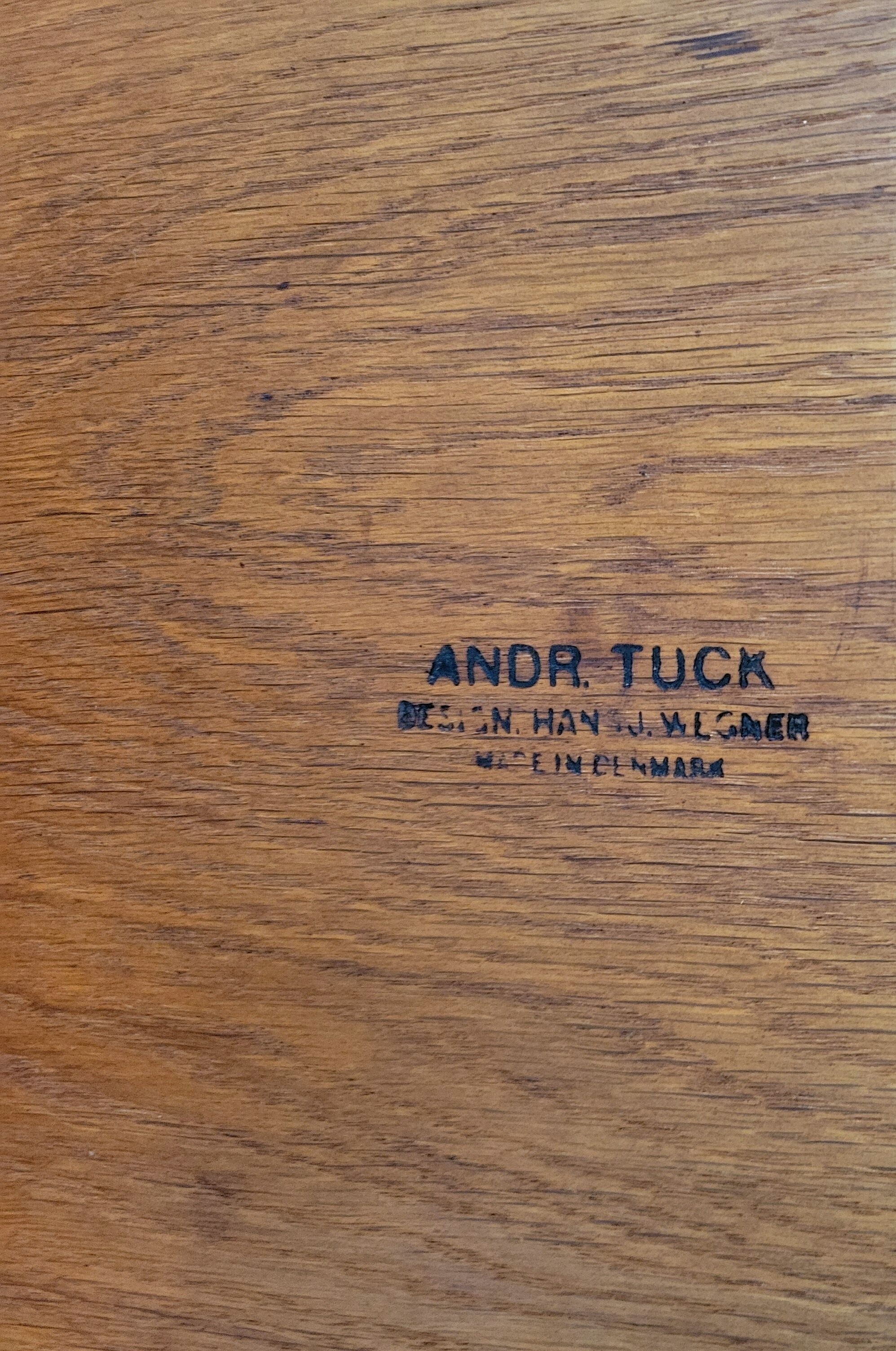 Hans J. Wegner AT327 dining table for Andreas Tuck, Denmark 1965