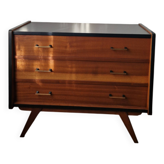 Vintage Scandinavian commode with tapered legs.