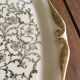 Porcelain cake dish France Emaux de Limoges. Central motif "bird".