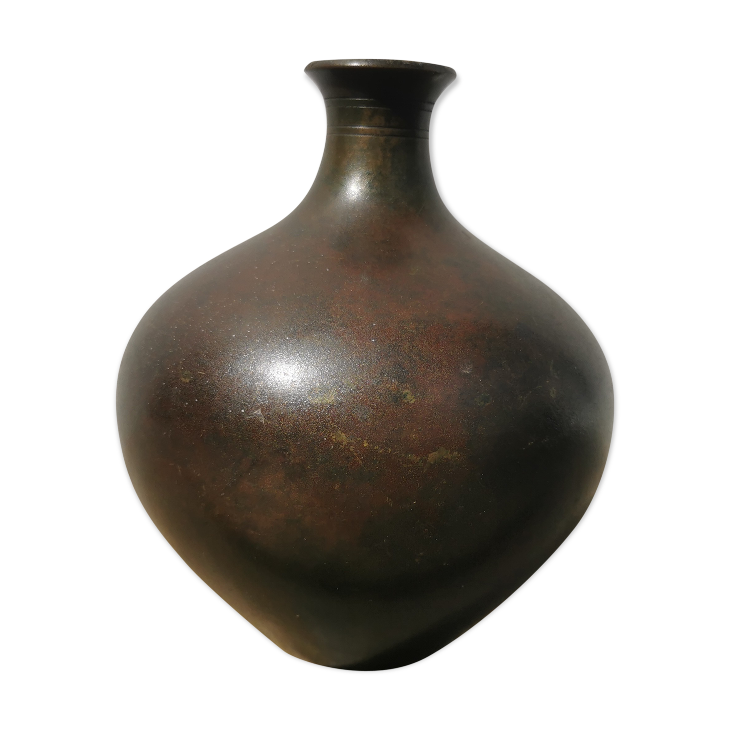 Vase boule ancien danois signé Just andersen