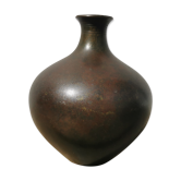 Ancient Danish ball vase signed Just andersen