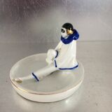 Empty vintage pocket Pierrot porcelain