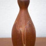 Vase grès vintage, vase céramique flammé, petit vase grès, collection, vase décoratif