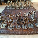 Jeu d'échec africain art tribal
