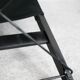 Armchair by Tord Bjorklund, black wood, steel and canvas. Ed. Ikéa, circa 1990.